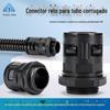 Conector rápido de fole de nylon de fábrica AD15.8 cabo reto PVC mangueira de plástico conector rápido M20