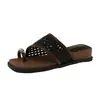 Sandalias Metálicas de Punta de Pinza para Mujer, Calzado para Exteriores, Nuevo Estilo 2026, Sandalias sin Cordones Tejidas de Paja, Sandalias de Deslizamiento de Nicho para Vacaciones