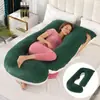 Almohada de Embarazo Amazon Protector de Cintura Almohada Inclinada para Dormir de Lado Almohada para Dormir de Embarazo en Forma de J Removible y Lavable Almohada de Embarazo Transfronteriza