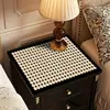Protetor de Mesa de Cabeceira de Quarto, Toque de Luxo Leve e de Alta Qualidade, Toalha de Mesa Sem Lavagem, Capa Impermeável e à Prova de Poeira para Tampo de Sapateira
