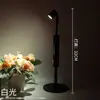 Lámpara de mesa LED recargable tipo barra Amazon transfronteriza, lámpara de mesa decorativa para restaurante, luz nocturna ambiental, lámpara de noche, lámpara de llama