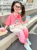 Traje de Moda para Niñas 2025 Nuevo Verano para Niños Moderno Lindo Niñita Bebé Casual Lindo Conjunto de Dos Piezas