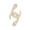 Atmósfera europea y americana moda broche serpiente sinuosa en forma de serpiente de lujo de alto nivel circón serpiente espiritual animal zodiaco corsage