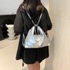 Bolsa feminina de moda com miçangas multifuncional para comércio exterior 2024 nova moda textura bolsa mensageiro mochila simples coreana
