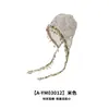 Gorro bohemio con borla de conchas y diseño calado para mujer, delgado y transpirable para primavera y verano, hace que la cara se vea más pequeña