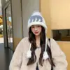 2026 nuevo invierno para hombre y mujer estilo hip-hop multicolor moderno 3D cálido patrón de letras gorro de punto