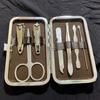 Set de Cortauñas de 7 Piezas Cortauñas de Acero Inoxidable Set de Belleza Cortauñas Recogedor de Oídos Venta Directa de Fábrica