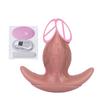 Dildo de Pene Masculino Simulado Palo de Masaje Vibratorio de 10 Frecuencias Masturbación Privada Palo de Orgasmo Cola de Personaje para Actuación Tapón Anal