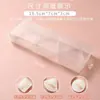 Mini caja portátil de plástico PP transparente con tapa para almacenamiento de maquillaje, polvos, malvaviscos y huevos.