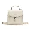Bolso de mano de gran capacidad de cuero encerado con aceite, mochila multifuncional para uso diario, bolso de hombro moderno de color sólido, novedad de 2025