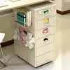 Armário de Gavetas Haiermo Armário de Armazenamento Móvel Arte em Ferro para Casa Espesso para Espaço Sob a Mesa Armário de Cabeceira Armário de Armazenamento