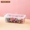 Caixa de armazenamento de elásticos de cabelo acessórios de cabelo presilha de cabelo caixa de joias presilha cocar para menina bebê elástico caixa pequena
