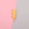 Brinquedos de Comida Artificial de Resina, Frutas, Legumes, Espetinhos de Carne, Cola de Creme, Pingentes Artesanais DIY, Mini Acessórios Miniatura Combinando