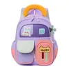 Mochila nueva de dibujos animados para niños, moderna y ligera, bolsa escolar para estudiante de jardín de infantes, mochila pequeña de aspecto atractivo para ocio al aire libre