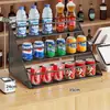Estante de bebidas para escritorio, expositor de niveles, estante de almacenamiento de varias capas para agua mineral y cigarrillos de tienda de conveniencia, estante de supermercado