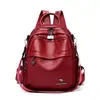 Mochila de Couro Macio Mais Vendida no Comércio Exterior Novo Modelo 2026 Mochila de Viagem Simples de Grande Capacidade Mochila Multifuncional para Pessoas de Meia-Idade