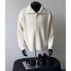 Cárdigan de Punto de Marca de Moda Estilo Coreano para Hombre Otoño e Invierno 2024 Nuevo Suéter con Solapa Estilo Hong Kong Ins Chaqueta Holgada