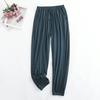 Pantalones de pijama de modal para mujer ajustados delgados drapeados de verano seda de hielo fresca tobilleros casuales delgados para uso exterior