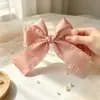 Pinza para el pelo de lazo de encaje dulce pinza para la cabeza de princesa accesorio para el pelo de pico de pato fabricante al por mayor accesorio para el pelo pinza de pico de pato