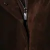 Atacado de Roupas Femininas Transfronteiriças Moda Outono 2025 Calça com Bolsos de Aba Jaqueta Bomber Decorada em Camurça