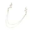 Corrente de Peito Serpente Personalizada Europeia e Americana Fashion Cravejada de Diamantes para Mulheres Sexy Festa em Boate Corrente Corporal Sexy Acessórios de Corrente para Clipe de Seio