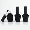 Nova Garrafa de Cola para Esmalte 13ML Garrafa Vazia de Cola para Esmalte em Estoque Garrafa de Esmalte Preto e Branco Camada de Vedação de Cola Inferior Garrafa Vazia para Subembalagem