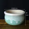 Maceta Carnosa O Adornos Florales Creativos para el Hogar Cerámica Micro Paisaje Adornos Maceta de Cerámica Mini Horno de Cambio Micro Paisaje Maceta Florero Venta al por Mayor