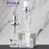 Vial Transparente de 10 ml con Tapa de Presión, Ampolla Ámbar, Solución Original de Polvo Liofilizado, Frasco de Empaque de Prueba, Vial Moldeado de Vidrio