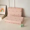 Funda de Almohada de Gasa de Doble Capa Dibujos Animados Látex Funda de Almohada de Algodón Puro Espuma Viscoelástica Núcleo de Almohada Infantil Funda Interior para Cama Doble Uso Doméstico