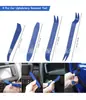 Juego de 5 Herramientas para Kit de Modificación de Estéreo DVD de Coche, Panel de Recorte, Panel Interior del Tablero, Desmontaje y Montaje de la Carrocería del Vehículo