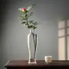 Jarrón de Vidrio Transparente Soplado Arreglo Floral Adornos Florales Hidropónicos Decoraciones de Mesa para Sala de Estar en Casa Botella Zen Guanyin