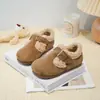 Sapatos Birkenstock para Bebê Menina 2026 Outono/Inverno Novo Estilo Sapatos de Algodão para Crianças com Pelúcia Solado Macio Sapatos para Bebês Andadores Sapatos Felpudos para Meninas