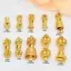 Vajra Dourado Estilo Antigo, Sino e Pilão Acessório para Aumentar a Fortuna Peças para Joias DIY Contas para Pulseira Acessórios