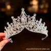 Tiara de coroa de princesa de cristal, para meninas de 18 anos, coroa de noiva, estilo de deusa, tiara de alta qualidade, acessórios de cabelo para meninas pequenas