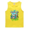 Chal de Verano 2026 para Niños Estilo Coreano Algodón Casual Camiseta Interior Absorbente de Sudor Color Sólido Dulce Sin Mangas Sudadera para Niños