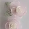 Primavera 2025 hojas verdes flor de dos colores ropa Joker accesorios de joyería DIY fábrica directa en stock al por mayor