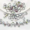Cuentas sueltas de vidrio con agujero lateral, cuentas de rueda, 8MM, accesorios mágicos para joyería DIY, pulsera, collar, pendientes, accesorios para ropa, bolso