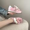 Zapatos de entrenamiento de viento de ballet para mujer con altura interior 2025 nuevos transpirables casuales de cuero Joker talla grande para mujer 41-43