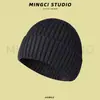 Chapéu de Lã Grosso Versátil da Moda para Homens e Mulheres, Chapéu Casual para Exterior, Chapéu Quente, Gorro de Esqui