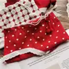 [Rojo Ancola] 880# Ropa Interior Roja Grande de Año Nuevo Malla de Encaje Seda de Hielo Ropa Interior Roja