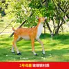 Adornos de Escultura de Fibra de Vidrio de Ciervo Sika Simulado Grandes Paisaje de Jardín Exterior Patio Césped Modelo Animal Decorativo