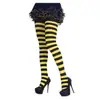 Medias Rayadas de Halloween Navidad Accesorios de Disfraz para Fiesta Calcetines Hasta la Rodilla Pantimedias Rayadas Venta al por Mayor Transfronterizo
