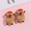 Nuevos Accesorios de Joyería de Resina de Oso de Dibujos Animados Divertidos DIY Hechos a Mano Pegamento de Crema Funda para Teléfono Móvil Pasador Cuerda para el Cabello Sombrero