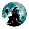 Fanxi nueva serie de luna luminosa de Halloween Bad Woman Halloween pegatinas decorativas de pared Q010