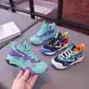 Zapatillas de baloncesto para niños, zapatillas deportivas de malla transpirable para niños mayores, zapatillas de correr antideslizantes y resistentes al desgaste para niños