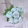 Flor Seca Única Flor de Seda Flor Artificial Buquê Decoração de Plástico Enfeites para Sala de Estar Arranjo de Flores Flor para Performance de Dança de Cerca