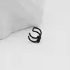 Nuevo Clip para Oreja de Acero Inoxidable en Forma de U con Doble Perla de Doble Capa, Perno para Cartílago de Oreja sin Perforar, Aro para Labio sin Perforación, Clip para Labio Simple Personalizado