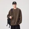 Sudadera retro americana de peso pesado de 320 g, nueva colección otoño/invierno 2026, corte holgado de moda, top casual versátil de manga larga