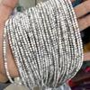 Cuentas redondas de 3 mm, piedra natural, amatista, grano de secuoya, turquesa blanca, copo de nieve, cristal, accesorios de joyería, accesorios de bricolaje, cuentas sueltas