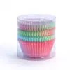 100 Forminhas de Papel para Cupcake à Prova de Gordura Transfronteiriças Descartáveis Redondas para Muffin Bolos Bandeja de Papel para Bolo Fabricante
